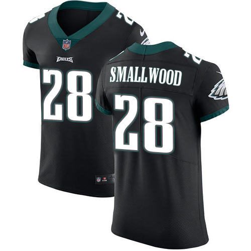 Nike Eagles #28 Wendell Smallwood Black Alternate Men's Stitched NFL Vapor Untouchable Elite Jersey
