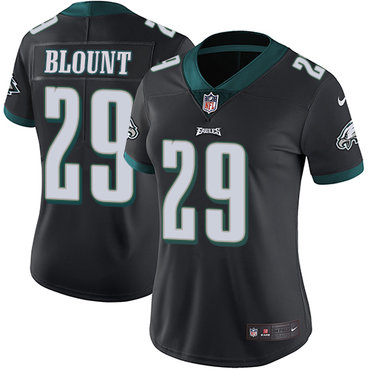 Nike Eagles #29 LeGarrette Blount Black Alternate Women's Stitched NFL Vapor Untouchable Limited Jersey