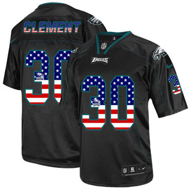 Nike Eagles #30 Corey Clement Black Men's Stitched NFL Elite USA Flag Fashion Jersey Nike Eagles #30 Corey Clement Black Men's Stitched NFL Elite USA Flag Fashion Jersey
