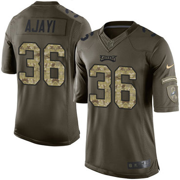 Nike Eagles #36 Jay Ajayi Green Men's Stitched NFL Limited 2015 Salute To Service Jersey Nike Eagles #36 Jay Ajayi Green Men's Stitched NFL Limited 2015 Salute To Service Jersey
