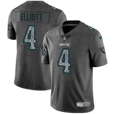 Nike Eagles #4 Jake Elliott Gray Static Men's Stitched NFL Vapor Untouchable Limited Jersey Nike Eagles #4 Jake Elliott Gray Static Men's Stitched NFL Vapor Untouchable Limited Jersey