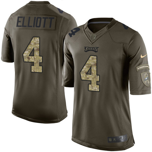 Nike Eagles #4 Jake Elliott Green Men's Stitched NFL Limited 2015 Salute To Service Jersey Nike Eagles #4 Jake Elliott Green Men's Stitched NFL Limited 2015 Salute To Service Jersey