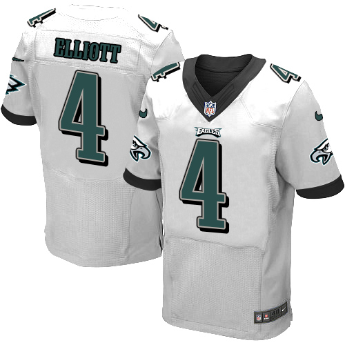 Nike Eagles #4 Jake Elliott White Men's Stitched NFL New Elite Jersey