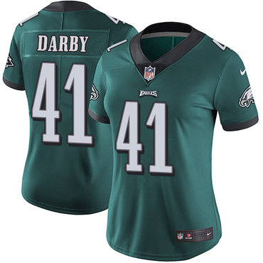 Nike Eagles #41 Ronald Darby Midnight Green Team Color Women's Stitched NFL Vapor Untouchable Limited Jersey