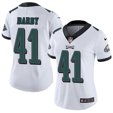 Nike Eagles #41 Ronald Darby White Women's Stitched NFL Vapor Untouchable Limited Jersey