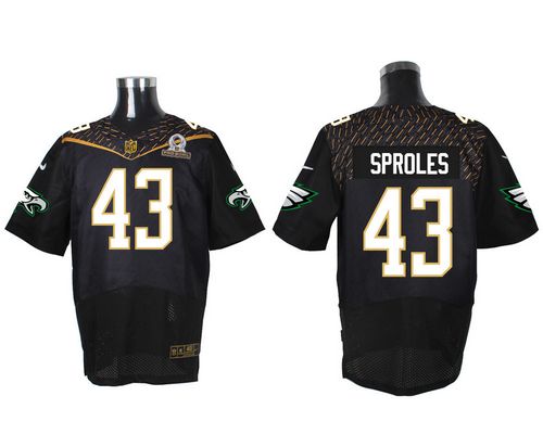 Nike Eagles #43 Darren Sproles Black 2016 Pro Bowl Men's Stitched NFL Elite Jersey Nike Eagles #43 Darren Sproles Black 2016 Pro Bowl Men's Stitched NFL Elite Jersey