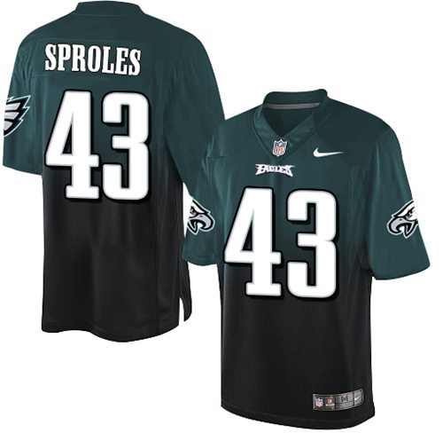 Nike Eagles #43 Darren Sproles Midnight Green Black Men's Stitched NFL Elite Fadeaway Fashion Jersey Nike Eagles #43 Darren Sproles Midnight Green Black Men's Stitched NFL Elite Fadeaway Fashion Jersey