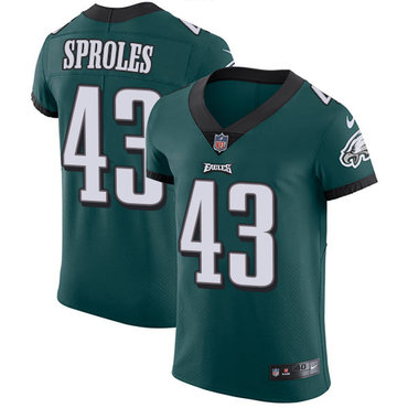 Nike Eagles #43 Darren Sproles Midnight Green Team Color Men's Stitched NFL Vapor Untouchable Elite Jersey