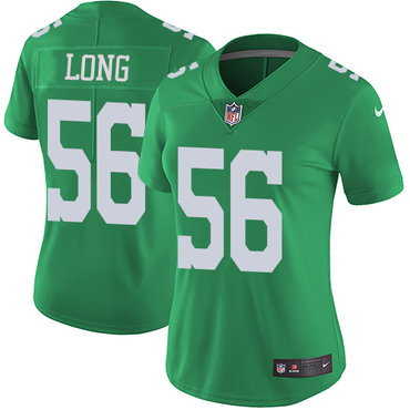 Nike Eagles #56 Chris Long Green Women's Stitched NFL Limited Rush Jersey$199.99$21.50