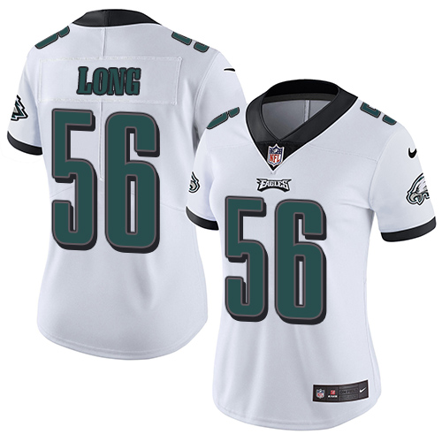 Nike Eagles #56 Chris Long White Women's Stitched NFL Vapor Untouchable Limited Jersey