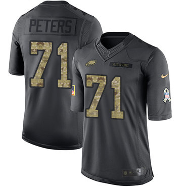 Nike Eagles #71 Jason Peters Black Men's Stitched NFL Limited 2016 Salute To Service Jersey Nike Eagles #71 Jason Peters Black Men's Stitched NFL Limited 2016 Salute To Service Jersey