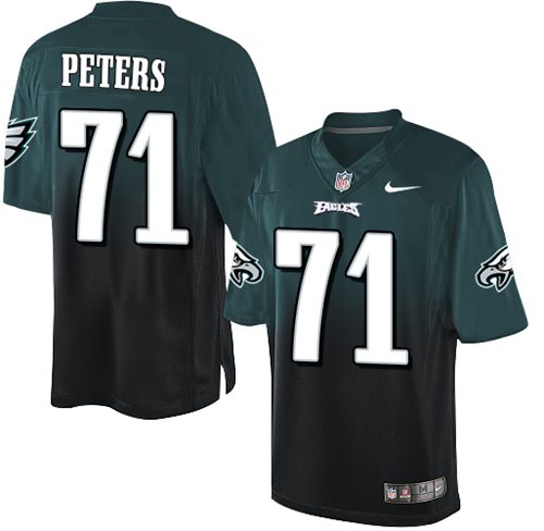 Nike Eagles #71 Jason Peters Midnight Green Black Men's Stitched NFL Elite Fadeaway Fashion Jersey Nike Eagles #71 Jason Peters Midnight Green Black Men's Stitched NFL Elite Fadeaway Fashion Jersey