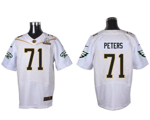 Nike Eagles #71 Jason Peters White 2016 Pro Bowl Men's Stitched NFL Elite Jersey Nike Eagles #71 Jason Peters White 2016 Pro Bowl Men's Stitched NFL Elite Jersey