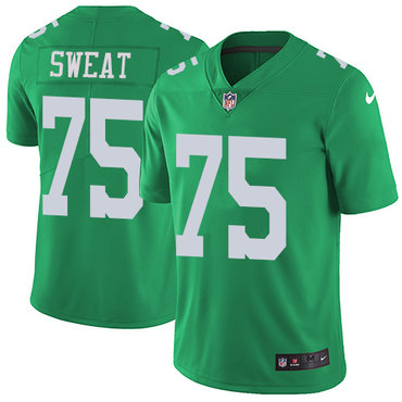 Nike Eagles #75 Josh Sweat Green Men's Stitched NFL Limited Rush Jersey