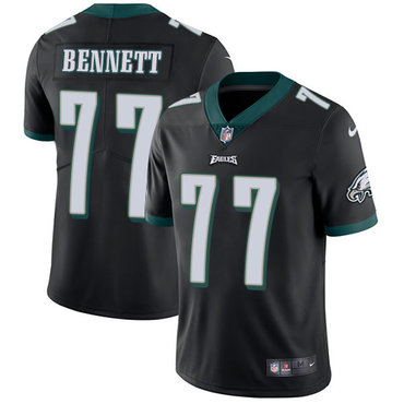 Nike Eagles #77 Michael Bennett Black Alternate Men's Stitched NFL Vapor Untouchable Limited Jersey