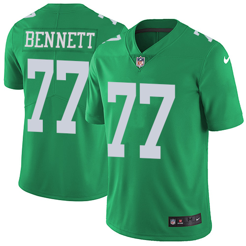 Nike Eagles #77 Michael Bennett Green Men's Stitched NFL Limited Rush Jersey Nike Eagles #77 Michael Bennett Green Men's Stitched NFL Limited Rush Jersey