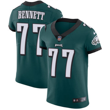 Nike Eagles #77 Michael Bennett Midnight Green Team Color Men's Stitched NFL Vapor Untouchable Elite Jersey