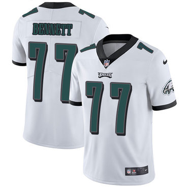 Nike Eagles #77 Michael Bennett White Men's Stitched NFL Vapor Untouchable Limited Jersey