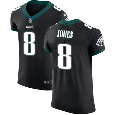 Nike Eagles #8 Donnie Jones Black Alternate Men's Stitched NFL Vapor Untouchable Elite Jersey