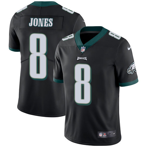 Nike Eagles #8 Donnie Jones Black Alternate Men's Stitched NFL Vapor Untouchable Limited Jersey Nike Eagles #8 Donnie Jones Black Alternate Men's Stitched NFL Vapor Untouchable Limited Jersey