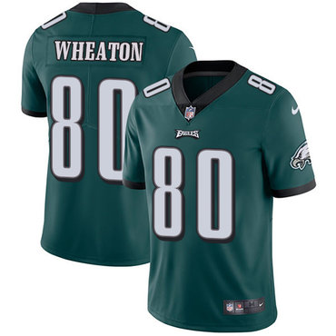 Nike Eagles #80 Markus Wheaton Midnight Green Team Color Men's Stitched NFL Vapor Untouchable Limited Jersey