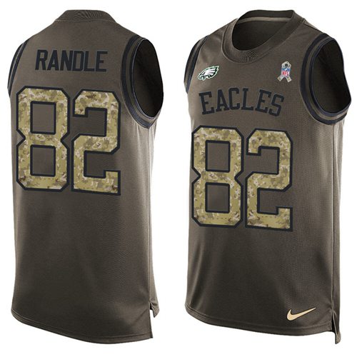 Nike Eagles #82 Rueben Randle Green Men's Stitched NFL Limited Salute To Service Tank Top Jersey