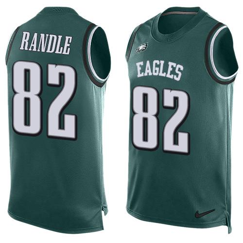Nike Eagles #82 Rueben Randle Midnight Green Team Color Men's Stitched NFL Limited Tank Top Jersey Nike Eagles #82 Rueben Randle Midnight Green Team Color Men's Stitched NFL Limited Tank Top Jersey