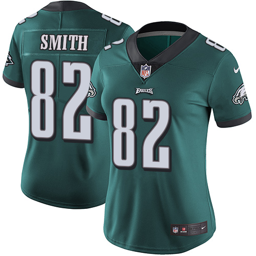 Nike Eagles #82 Torrey Smith Midnight Green Team Color Women's Stitched NFL Vapor Untouchable Limited Jersey