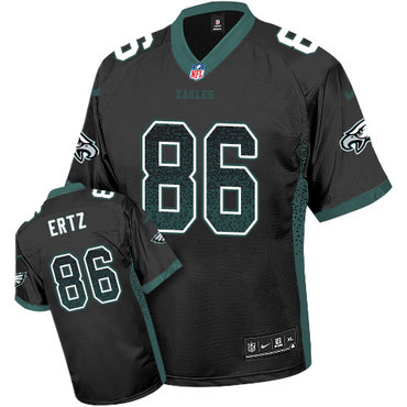 Nike Eagles #86 Zach Ertz Black Alternate Men's Stitched NFL Elite Drift Fashion Jersey Nike Eagles #86 Zach Ertz Black Alternate Men's Stitched NFL Elite Drift Fashion Jersey