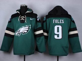 Nike Eagles #9 Nick Foles Midnight Green Player Pullover NFL Hoodie Nike Eagles #9 Nick Foles Midnight Green Player Pullover NFL Hoodie