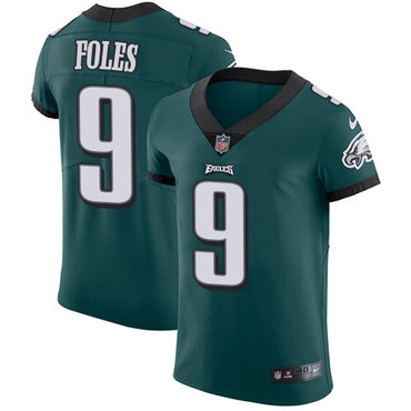 Nike Eagles #9 Nick Foles Midnight Green Team Color Men's Stitched NFL Vapor Untouchable Elite Jersey Nike Eagles #9 Nick Foles Midnight Green Team Color Men's Stitched NFL Vapor Untouchable Elite Jersey