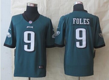 Nike Eagles #9 Nick Foles Midnight Green Team Color NFL Game Jersey Nike Eagles #9 Nick Foles Midnight Green Team Color NFL Game Jersey