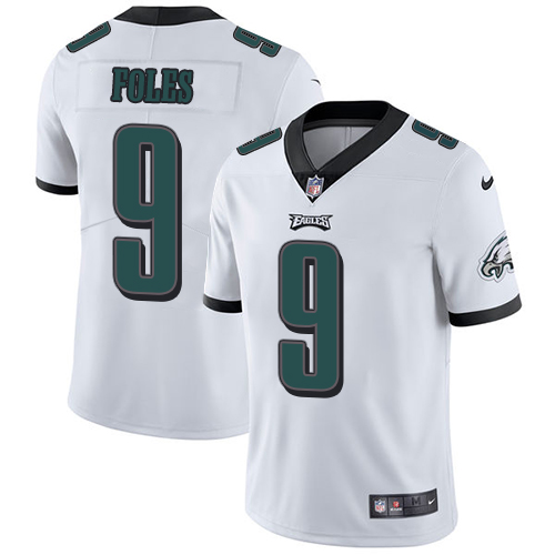 Nike Eagles #9 Nick Foles White Men's Stitched NFL Vapor Untouchable Limited Jersey Nike Eagles #9 Nick Foles White Men's Stitched NFL Vapor Untouchable Limited Jersey
