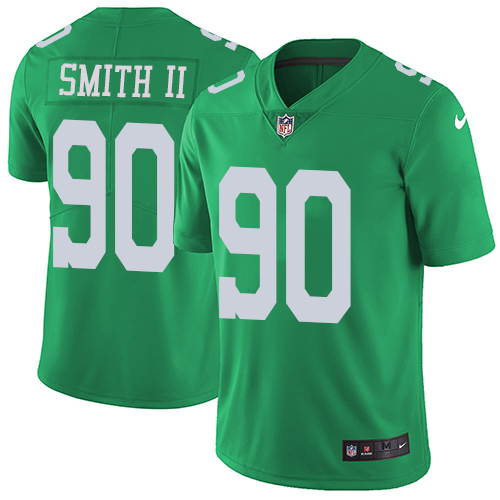 Nike Eagles #90 Marcus Smith II Green Men's Stitched NFL Limited Rush Jersey