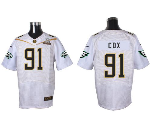 Nike Eagles #91 Fletcher Cox White 2016 Pro Bowl Men's Stitched NFL Elite Jersey Nike Eagles #91 Fletcher Cox White 2016 Pro Bowl Men's Stitched NFL Elite Jersey