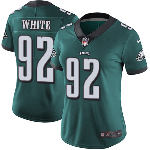 Nike Eagles #92 Reggie White Midnight Green Team Color Women's Stitched NFL Vapor Untouchable Limited Jersey