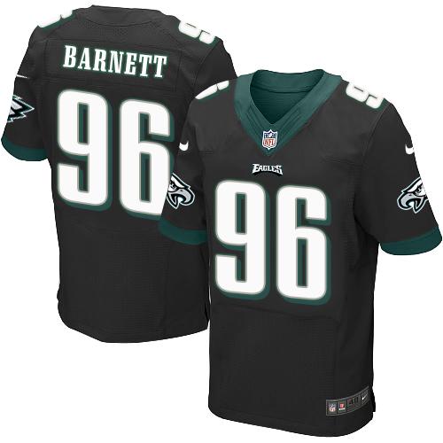 Nike Eagles #96 Derek Barnett Black Alternate Men's Stitched NFL New Elite Jersey Nike Eagles #96 Derek Barnett Black Alternate Men's Stitched NFL New Elite Jersey