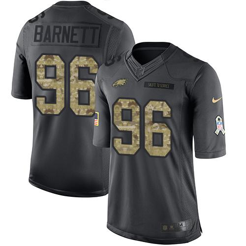 Nike Eagles #96 Derek Barnett Black Men's Stitched NFL Limited 2016 Salute To Service Jersey Nike Eagles #96 Derek Barnett Black Men's Stitched NFL Limited 2016 Salute To Service Jersey