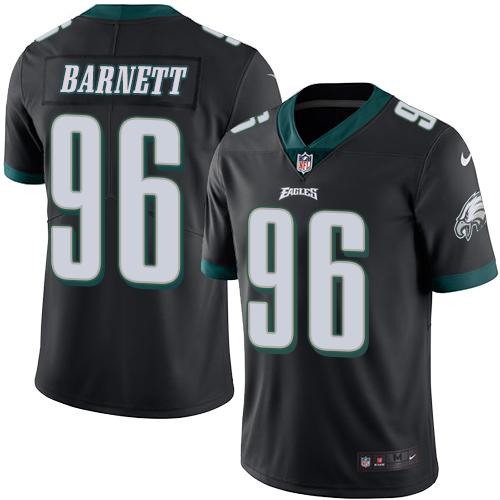 Nike Eagles #96 Derek Barnett Black Men's Stitched NFL Limited Rush Jersey Nike Eagles #96 Derek Barnett Black Men's Stitched NFL Limited Rush Jersey