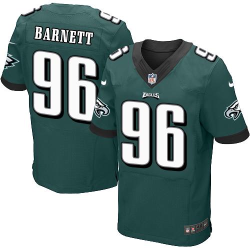 Nike Eagles #96 Derek Barnett Midnight Green Team Color Men's Stitched NFL New Elite Jersey Nike Eagles #96 Derek Barnett Midnight Green Team Color Men's Stitched NFL New Elite Jersey
