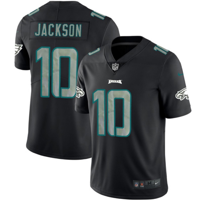 Nike Eagles 10 DeSean Jackson Black Impact Rush Limited Jersey