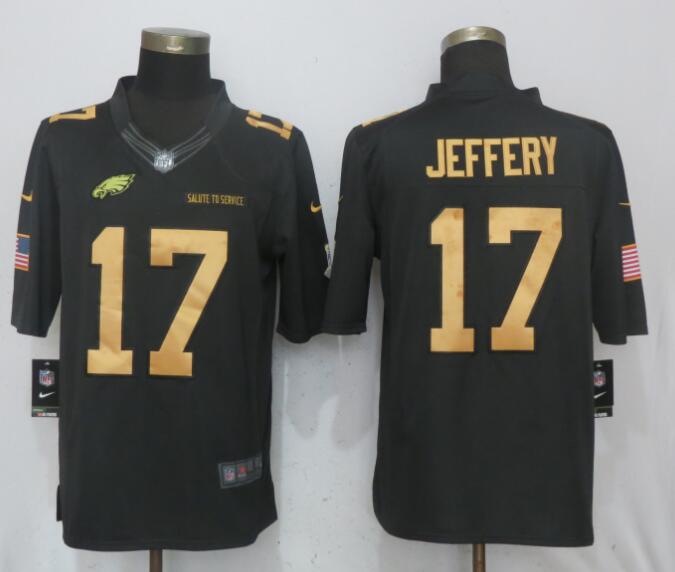 Nike Eagles 17 Alshon Jeffery Anthracite Gold Salute To Service Limited Jersey Nike Eagles 17 Alshon Jeffery Anthracite Gold Salute To Service Limited Jersey