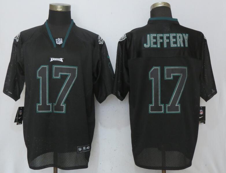 Nike Eagles 17 Alshon Jeffery Black Lights Out Elite Jersey Nike Eagles 17 Alshon Jeffery Black Lights Out Elite Jersey