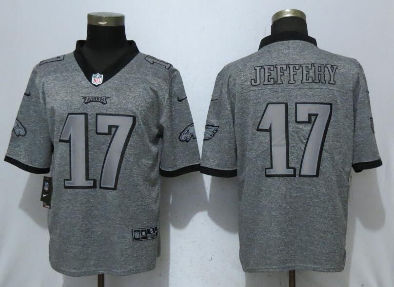 Nike Eagles 17 Alshon Jeffery Gray Gridiron Gray Vapor Untouchable Limited Jersey