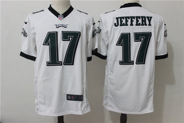 Nike Eagles 17 Alshon Jeffery White Game Jersey