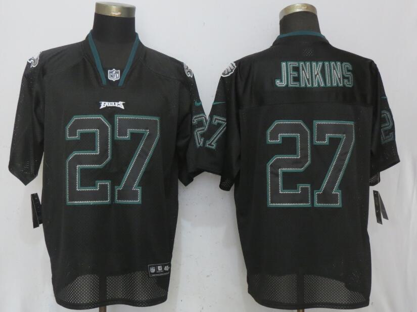 Nike Eagles 27 Malcolm Jenkins Black Lights Out Elite Jersey Nike Eagles 27 Malcolm Jenkins Black Lights Out Elite Jersey