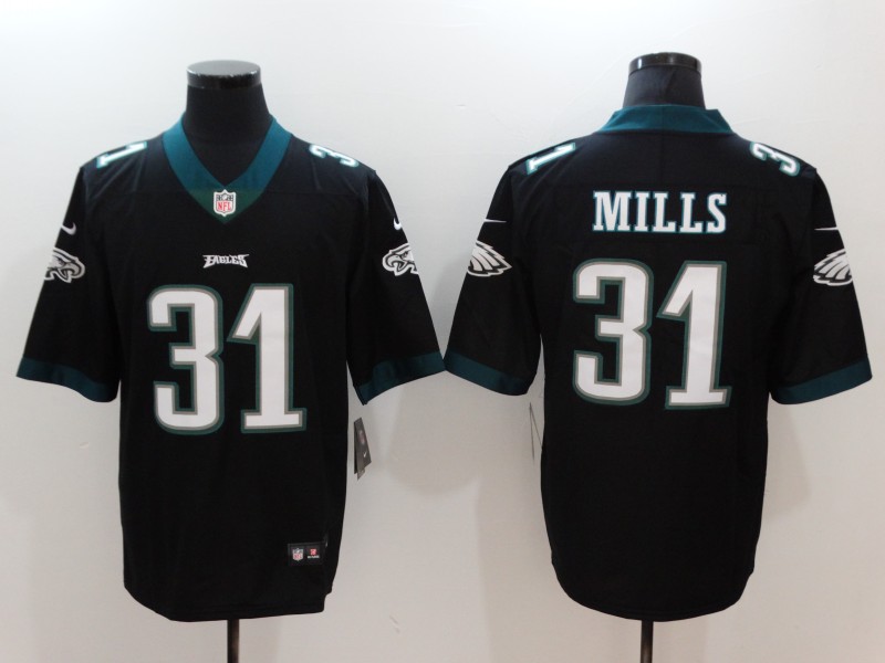 Nike Eagles 31 Jalen Mills Black Vapor Untouchable Player Limited Jersey