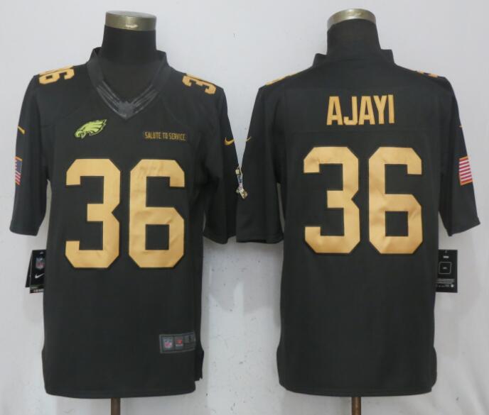 Nike Eagles 36 Jay Ajayi Anthracite Gold Salute To Service Limited Jersey Nike Eagles 36 Jay Ajayi Anthracite Gold Salute To Service Limited Jersey