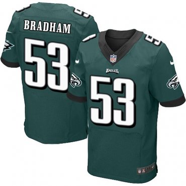 Nike Eagles 53 Nigel Bradham Green Elite Jersey Nike Eagles 53 Nigel Bradham Green Elite Jersey