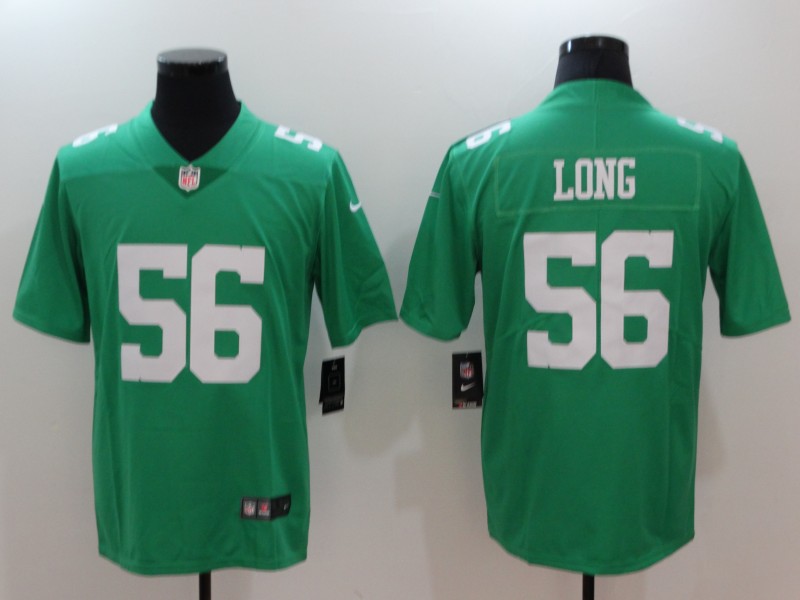 Nike Eagles 56 Chris Long Green Throwback Vapor Untouchable Player Limited Jersey